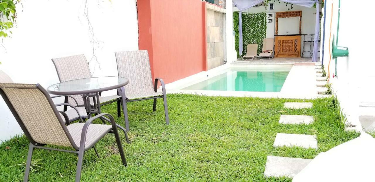 Casa con alberca climatizada privada para 8 personas Emiliano Zapata  Bagian luar foto